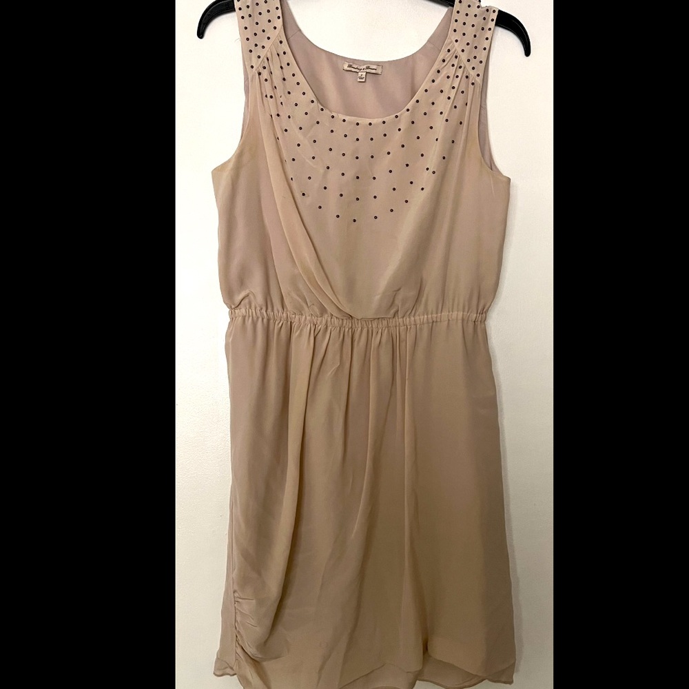 Broadway & Broome Women Beige Studded Casual Dress 2